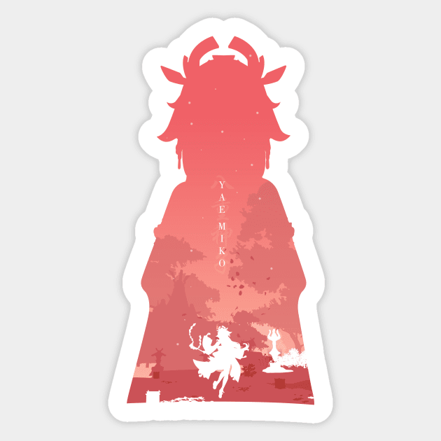 Yae Miko Landscape Sticker by Nero